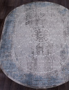 Российский овальный ковёр 03878A BLUE / BLUE
