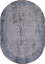 Российский овальный ковёр 03878A BLUE / BLUE