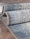 Российский прямоугольный ковёр 03878A BLUE / BLUE