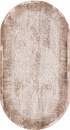 Российский овальный ковёр 03878B BROWN / BROWN