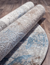 Российский овальный ковёр 03879A BLUE / BLUE
