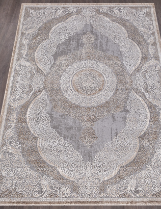 Российский прямоугольный ковёр 03880C GREY / BROWN