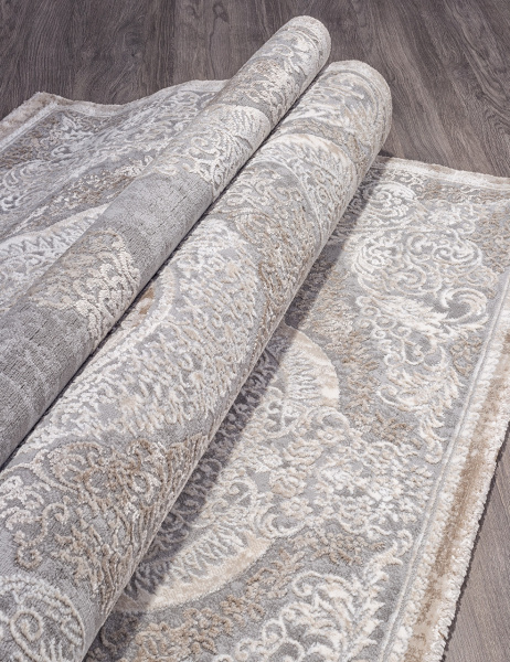 Российский прямоугольный ковёр 03880C GREY / BROWN