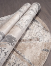 Российский овальный ковёр 04022C GREY / BROWN