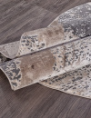 Российский овальный ковёр 04022C GREY / BROWN