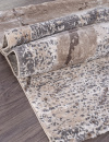 Российский прямоугольный ковёр 04022C GREY / BROWN