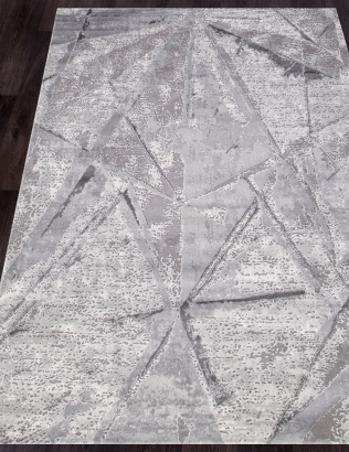 Российский прямоугольный ковёр 04022G GREY / GREY