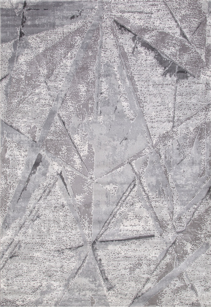 Российский прямоугольный ковёр 04022G GREY / GREY