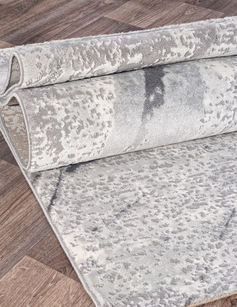 Российский прямоугольный ковёр 04022G GREY / GREY