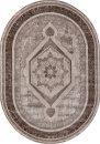 Российский овальный ковёр 04037A BROWN / BROWN