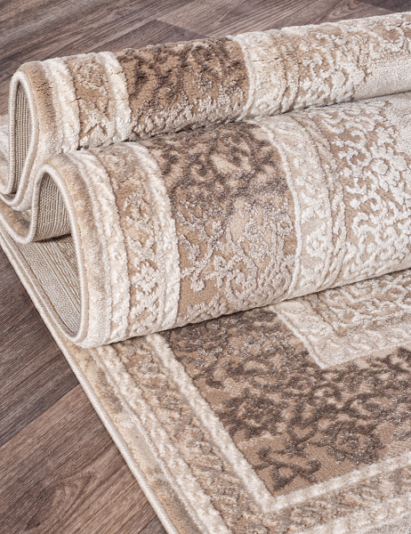 Российский прямоугольный ковёр 04037A BROWN / BROWN
