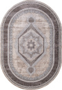 Российский овальный ковёр 04037C GREY / BROWN