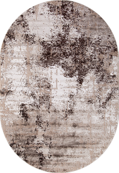 Российский овальный ковёр 04047B DARK BROWN