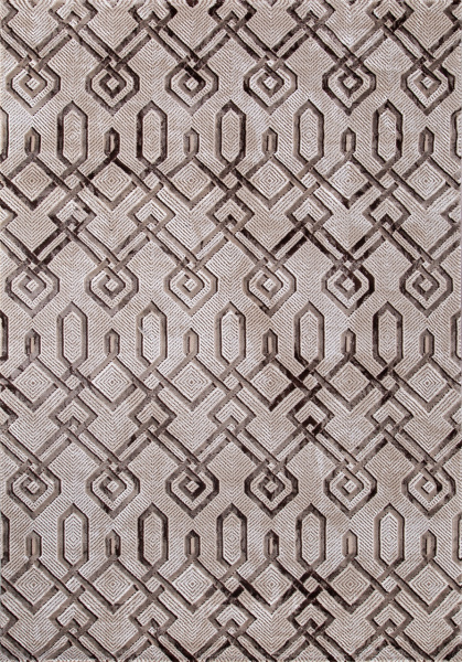 Российский прямоугольный ковёр 04049B DARK BROWN