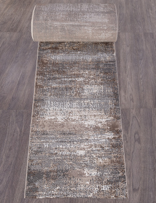 Российская прямоугольная дорожка 04050C GREY / BROWN