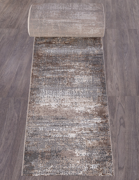Ковровая дорожка 04050C GREY / BROWN 