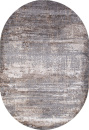 Российский овальный ковёр 04050C GREY / BROWN