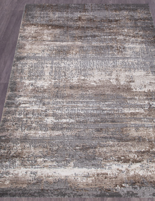 Российский прямоугольный ковёр 04050C GREY / BROWN