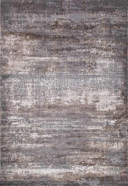 Российский прямоугольный ковёр 04050C GREY / BROWN