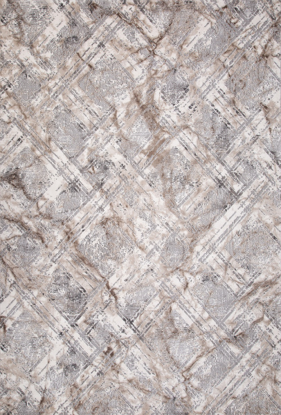 Российский прямоугольный ковёр 04074C GREY / BROWN