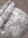 Российский овальный ковёр 04075G GREY / GREY