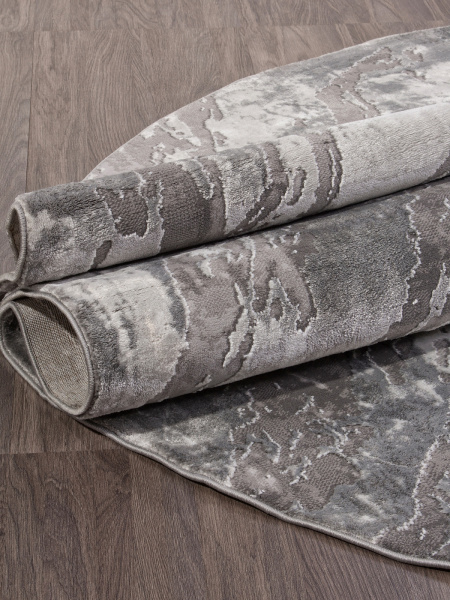 Российский овальный ковёр 04075G GREY / GREY