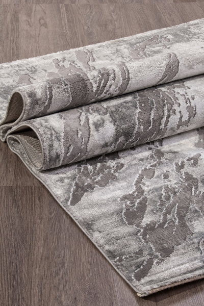 Российский прямоугольный ковёр 04075G GREY / GREY