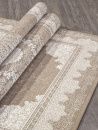 Российский прямоугольный ковёр 04076A BROWN / BROWN