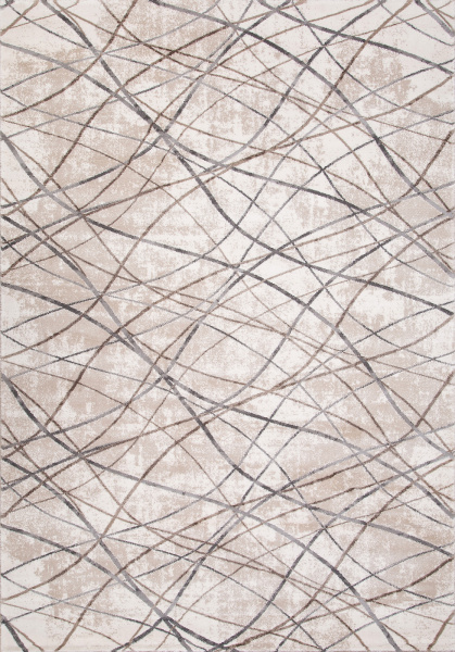 Российский прямоугольный ковёр 04081C GREY / BROWN