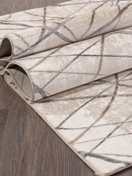 Российский прямоугольный ковёр 04081C GREY / BROWN
