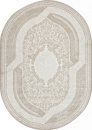 Российский овальный ковёр 04088A BROWN / BROWN