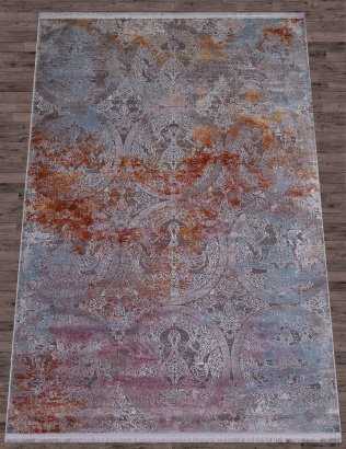 Российский прямоугольный ковёр 05705G GREY / GREY