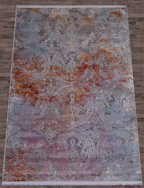 Российский прямоугольный ковёр 05705G GREY / GREY