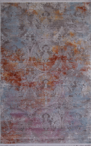 Российский прямоугольный ковёр 05705G GREY / GREY