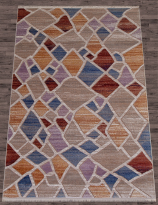 Российский прямоугольный ковёр 05709K BROWN / BROWN
