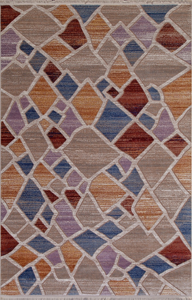 Российский прямоугольный ковёр 05709K BROWN / BROWN