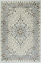 Российский прямоугольный ковёр 06066A CREAM FDY / CREAM HB