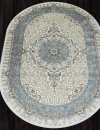 Российский овальный ковёр 06066A L.BLUE FDY / CREAM HB