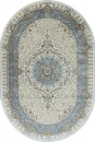 Российский овальный ковёр 06066A L.BLUE FDY / CREAM HB