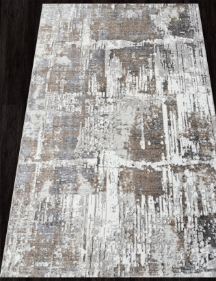 Российский прямоугольный ковёр 06735B CREAM HB / GREY