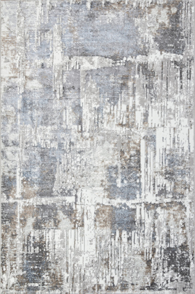 Российский прямоугольный ковёр 06735B L.BLUE / GREY