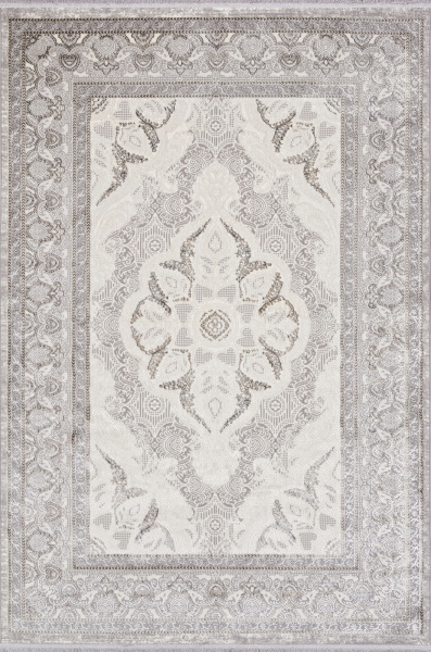 Российский прямоугольный ковёр 07540A GREY FDY / CREAM HB