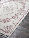 Российский прямоугольный ковёр 07857A FUCHSIA /WHITE