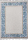Российский прямоугольный ковёр 08058T BLUE / WHITE