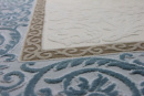 Российский прямоугольный ковёр 08058T BLUE / WHITE