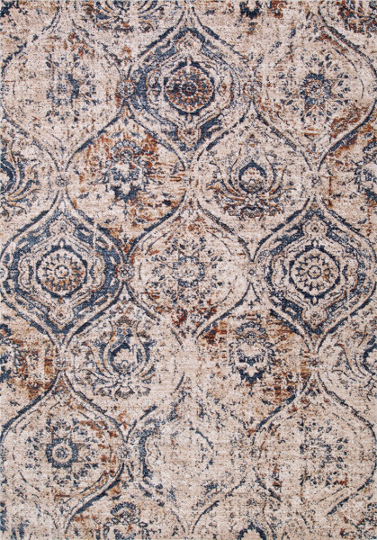 Российский прямоугольный ковёр 0B0422 IVORY / VANILA