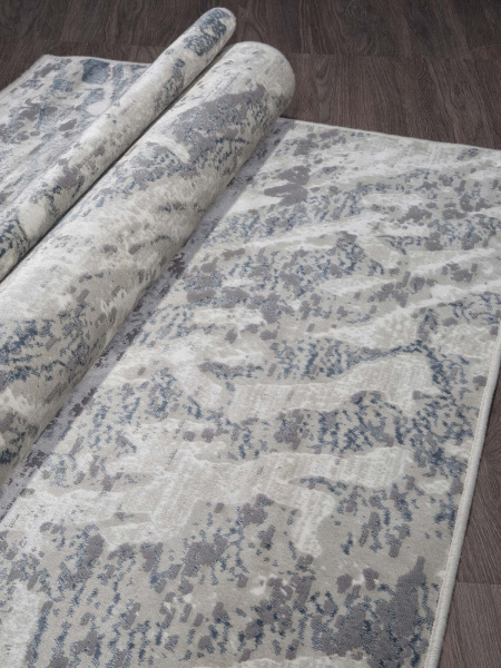 Российский прямоугольный ковёр 13102 SILVER-D.BLUE
