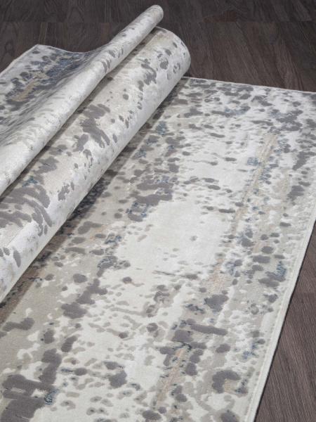 Российский прямоугольный ковёр 13103 CREAM-SILVER-BG