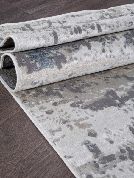 Российский прямоугольный ковёр 13103 CREAM-SILVER-BG