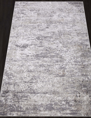 Российский прямоугольный ковёр 13119 CREAM-SILVER-VI